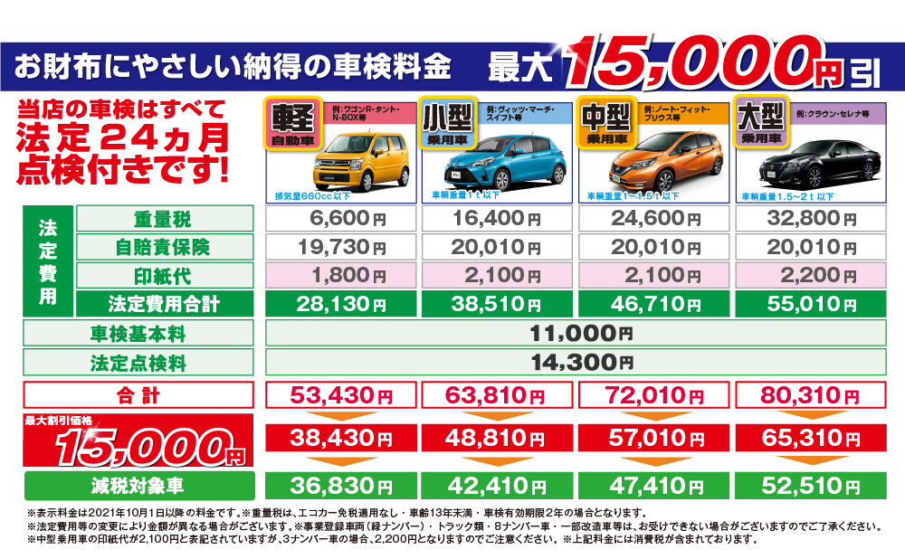 料金表