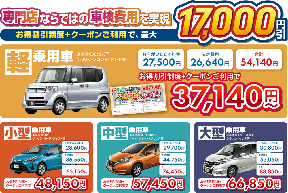 全車両キャッチプライス