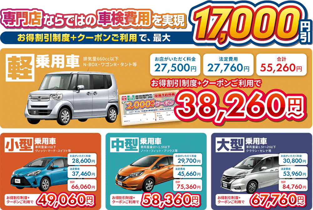 全車両キャッチプライス